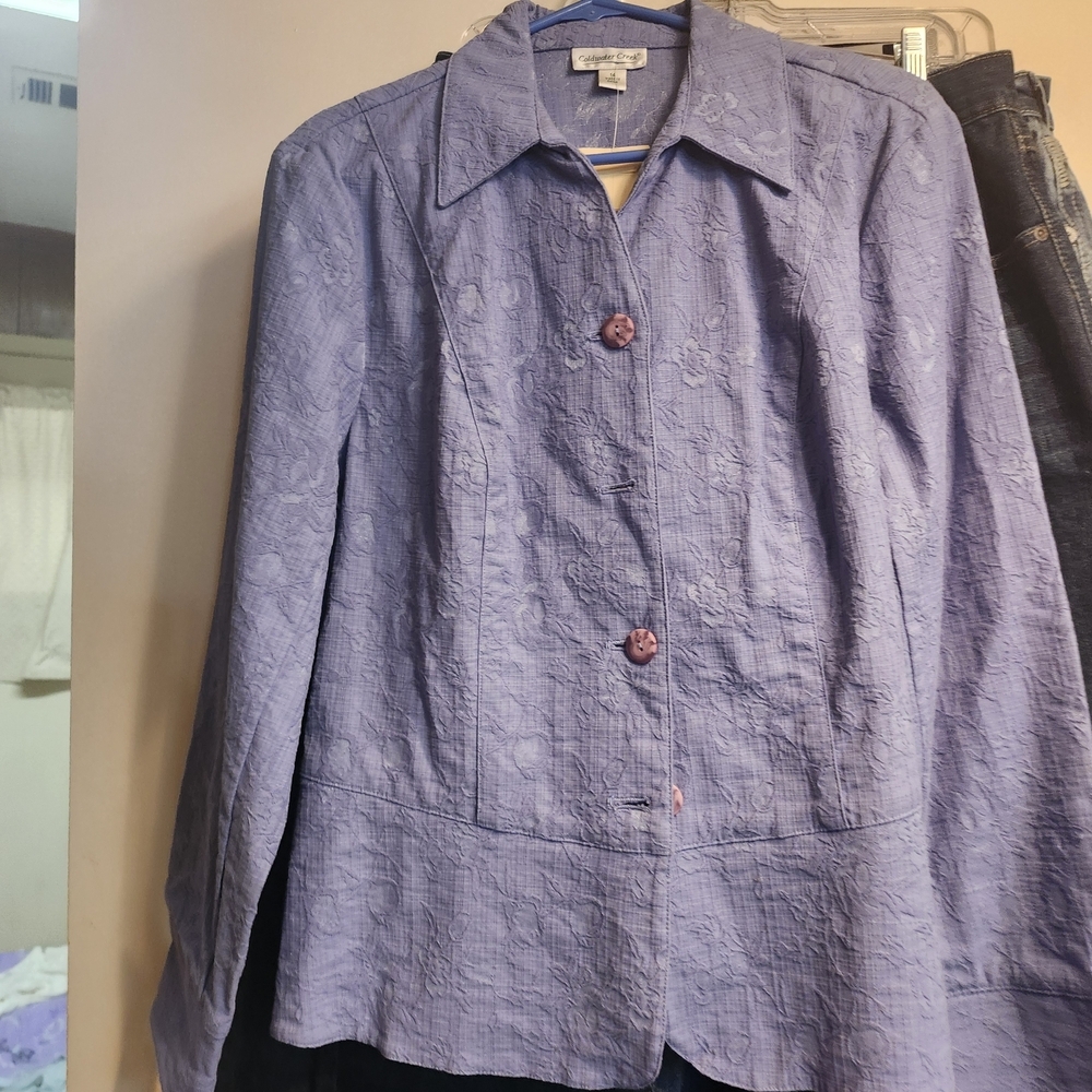 Coldwater Creek Purple Blazer